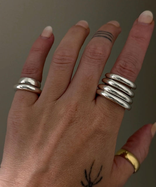 The Mini Sterling Silver Donut Ring