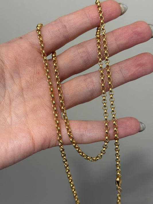 Vintage 14k Rolo Link Necklace