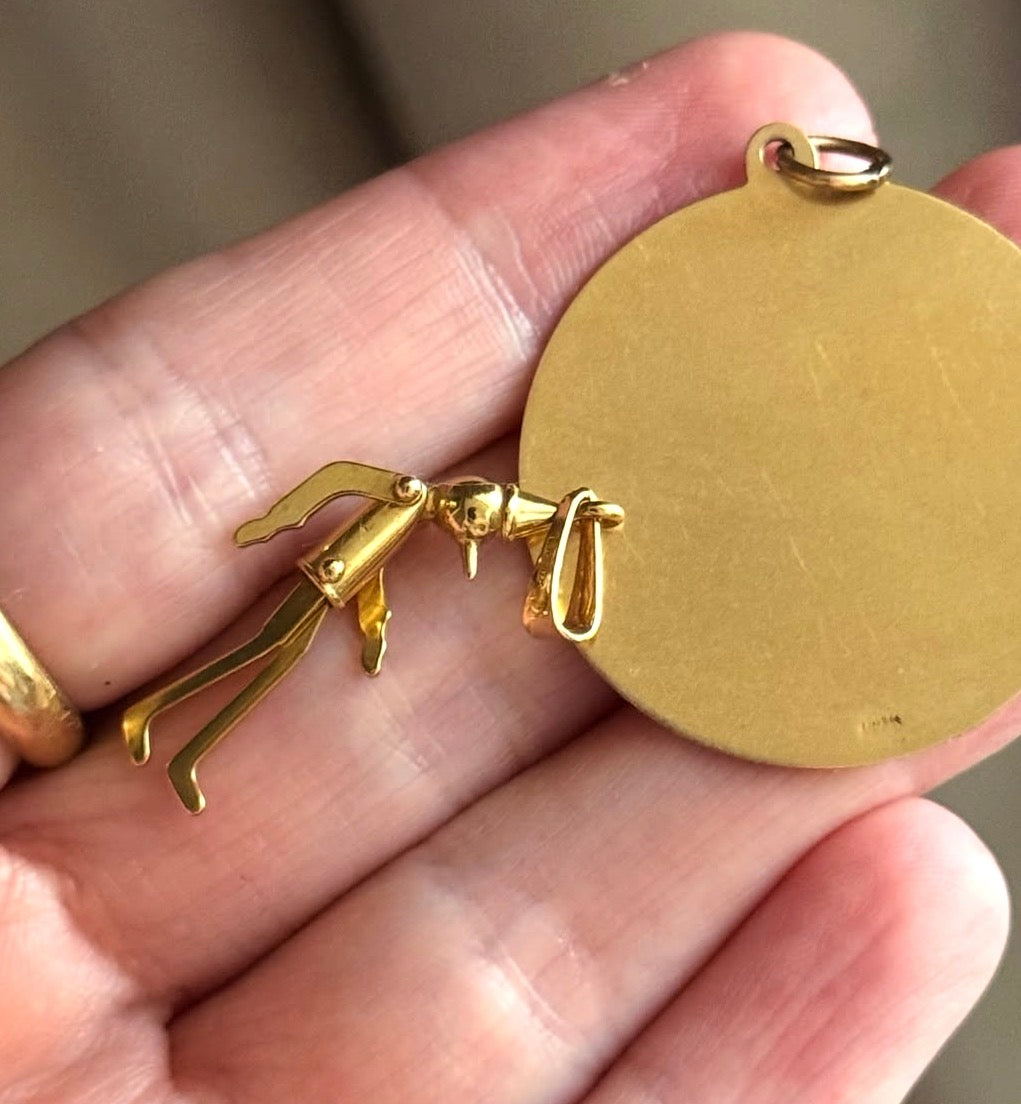 18k Pinocchio / Tin Man Pendant