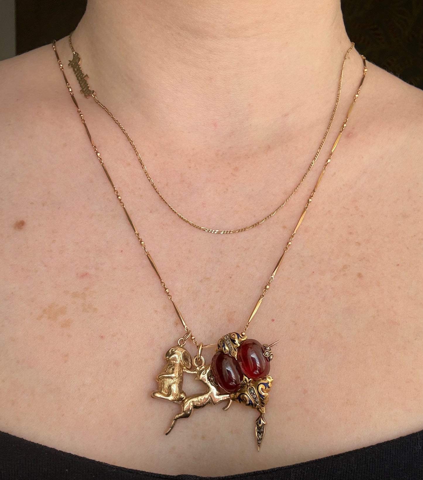 Vintage 10k Solid Deer Charm