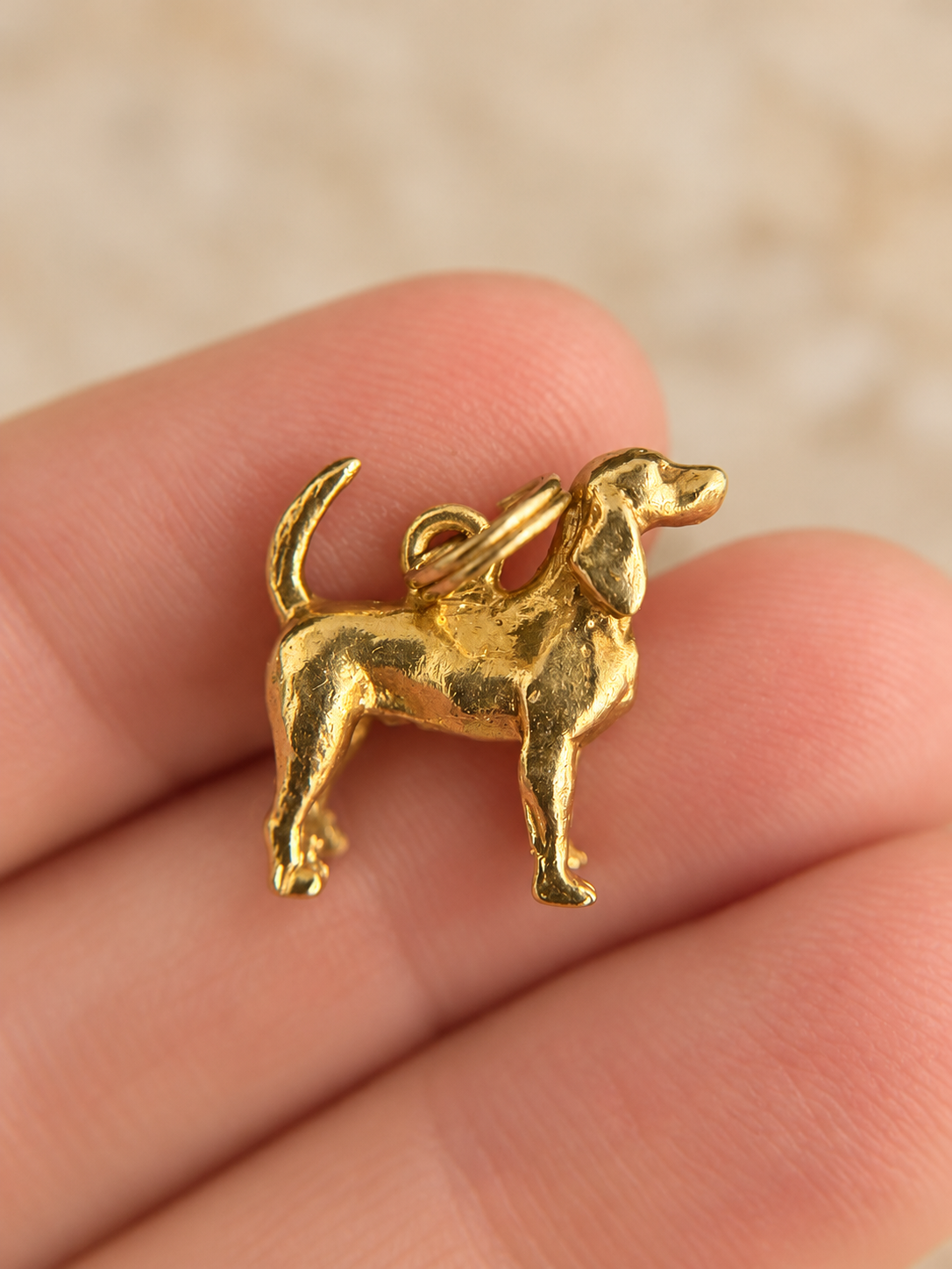 Vintage 14k Dog Charm