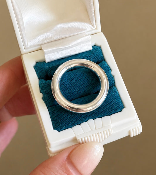 Sterling Silver Donut Ring