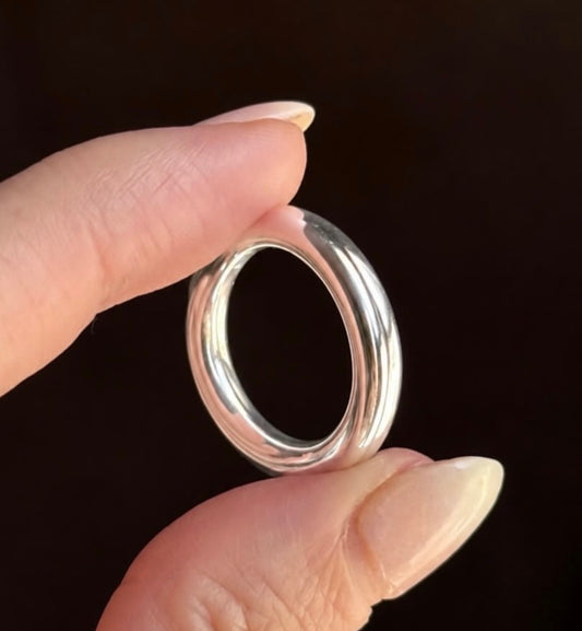 The Mini Sterling Silver Donut Ring