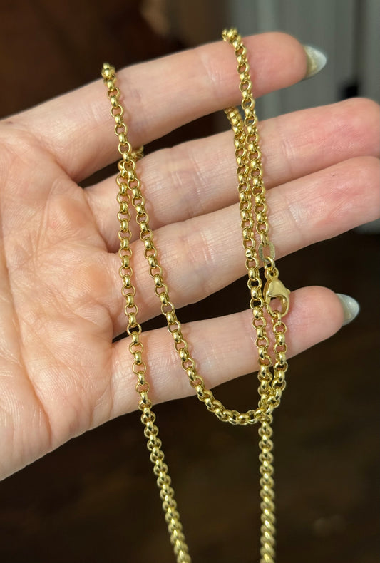 Vintage 14k Rolo Link Necklace