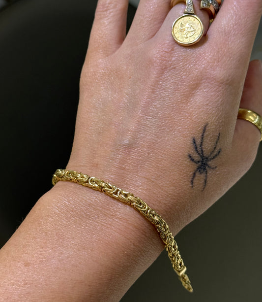 14k Byzantine bracelet